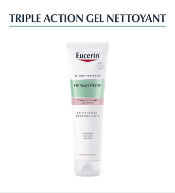 Eucerin dermopure gel nettoyant triple action 150 ml