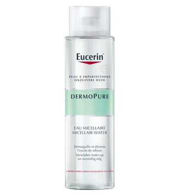 Eucerin – eau micellaire peau acnéique dermopure – 400 ml