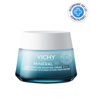 VICHY MINÉRAL 89 CRÈME RICHE BOOST D’HYDRATATION 100H SANS PARFUM