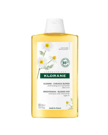 KLORANE Shampoing Reflets Blonds à la Camomille cheveux blonds à châtains – 400 ml