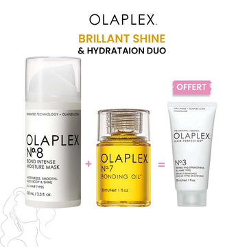 OLAPLEX PACK DUO Brillance et Hydratation = N°3 OFFERT