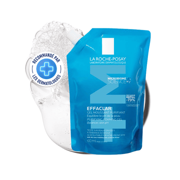 La roche-posay effaclar gel moussant purifiant - éco-recharge 400ml