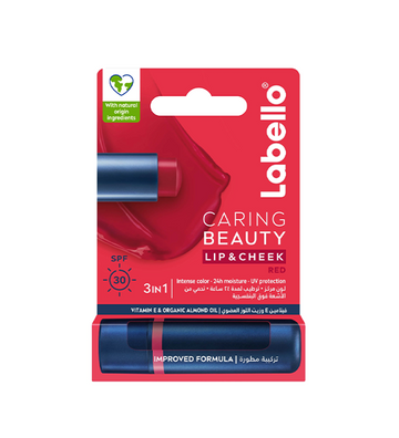 Labello Caring Beauty Lip & Cheek Spf 30 Red 4.8g