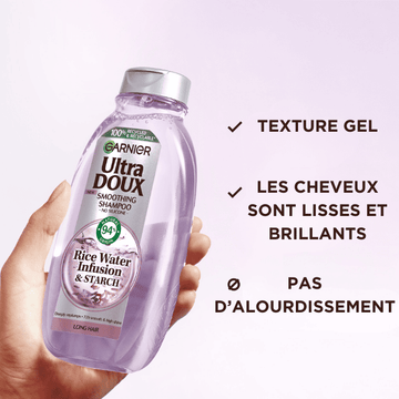 Garnier ultra doux rice water shampooing infusion d’eau de riz & amidon 400ml