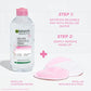 Garnier solution micellaire tout en 1 peaux sensibles 400ml = solution micellaire 100ML OFFERT