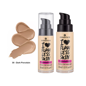 ESSENCE I LOVE FLAWLESS SKIN foundation fond de teint 30 - Dark Porcelain