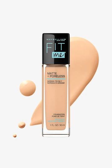 MAYBELLINE Fit Me Matte Poreless Liquid Foundation Makeup 125