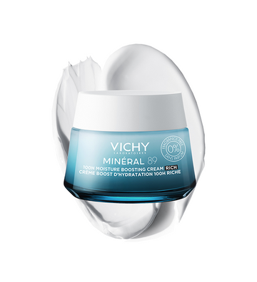 VICHY MINÉRAL 89  CRÈME RICHE BOOST D’HYDRATATION 100H SANS PARFUM
